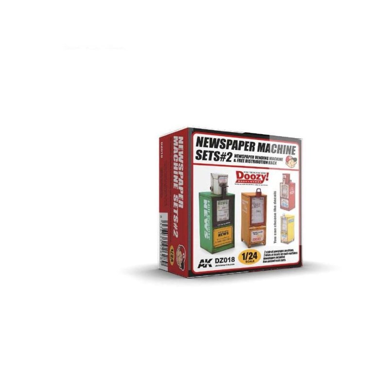 AK Interactive Newspaper Machine Sets 2 (1/24) DZ018