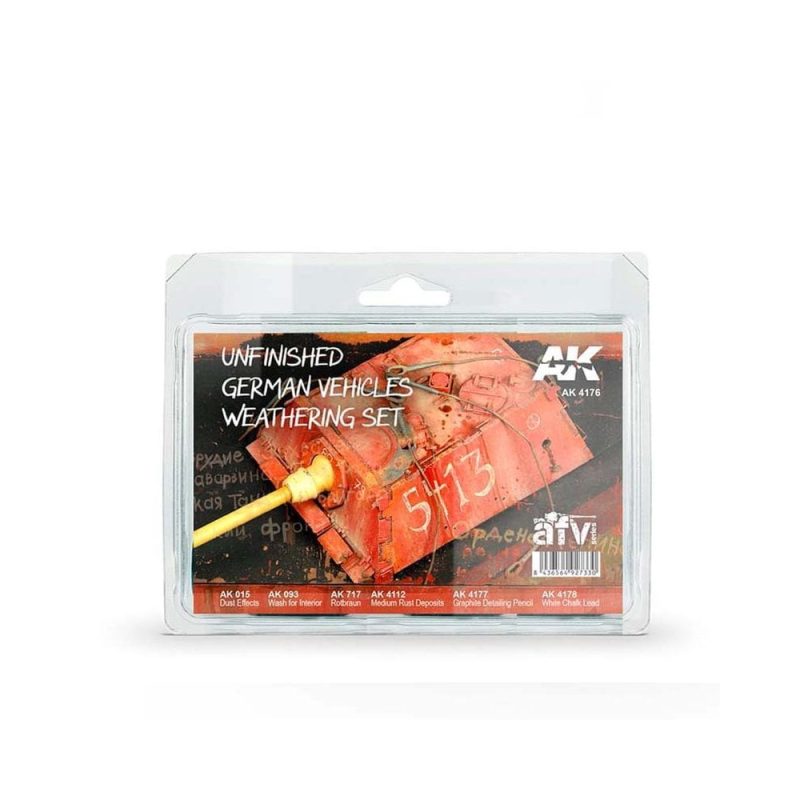 AK Interactive Unfinished German Vehicles Weathering Set AK-4176