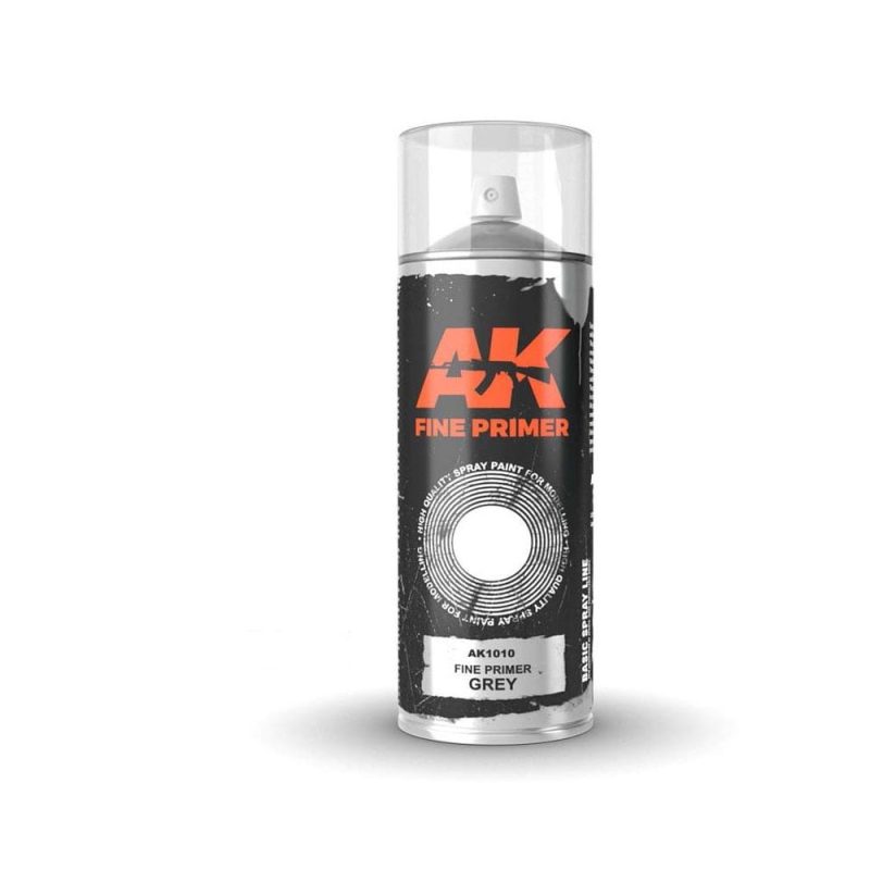 AK Interactive Fine Primer Grey Spray Can (400ml) AK-1010