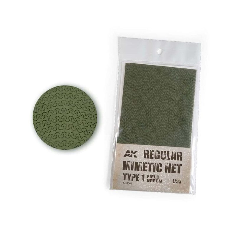 AK Interactive Regular Mimetic Net Type 1 Field Green AK-8066