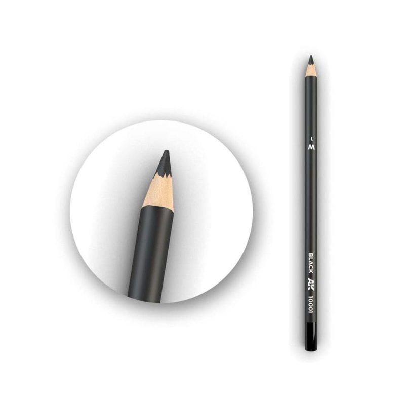 AK Interactive Watercolor Weathering Pencil Black AK-10001
