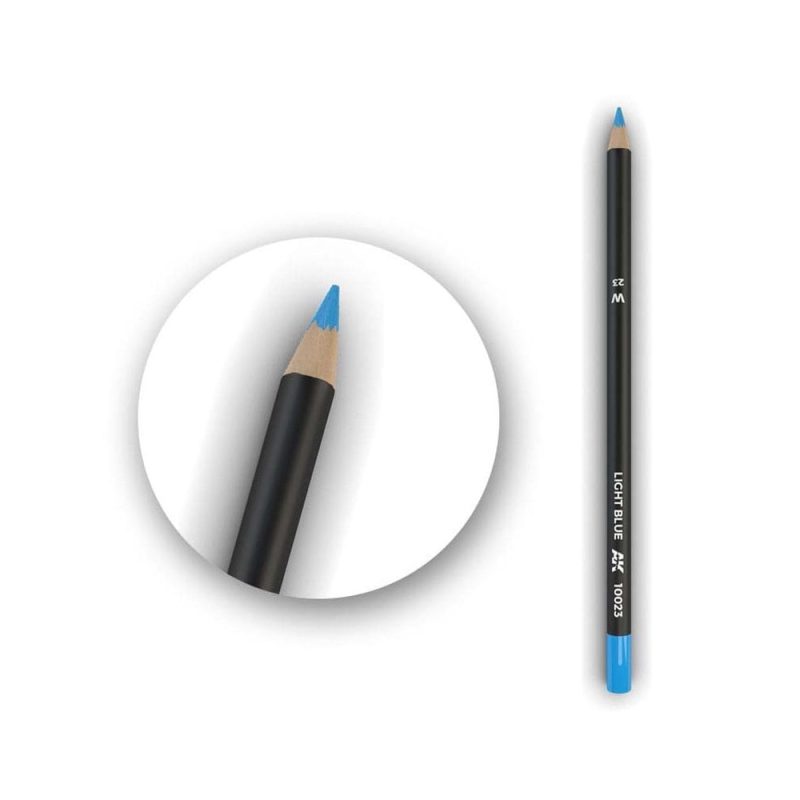 AK Interactive Watercolor Weathering Pencil Light Blue AK-10023