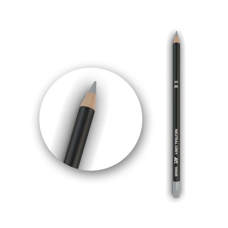 AK Interactive Watercolor Weathering Pencil Neutral Grey AK-10025