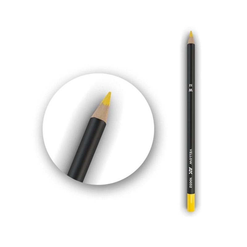 AK Interactive Watercolor Weathering Pencil Yellow AK-10032