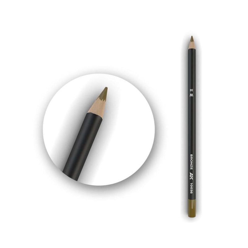 AK Interactive Watercolor Weathering Pencil Bronze AK-10036