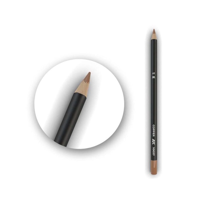AK Interactive Watercolor Weathering Pencil Copper AK-10037