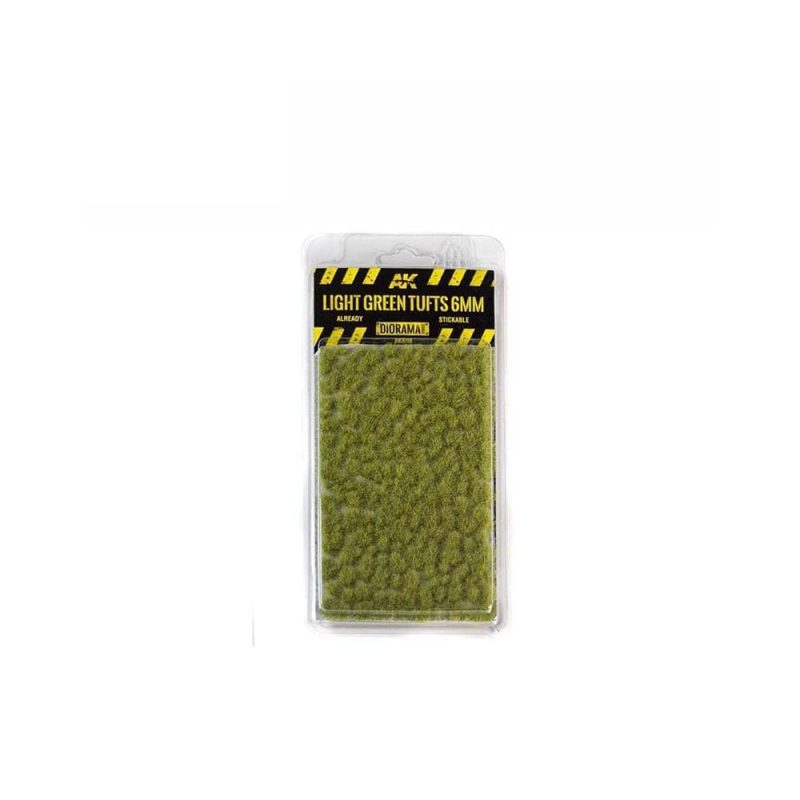 AK Interactive Light Green Tufts (6mm) AK-8118