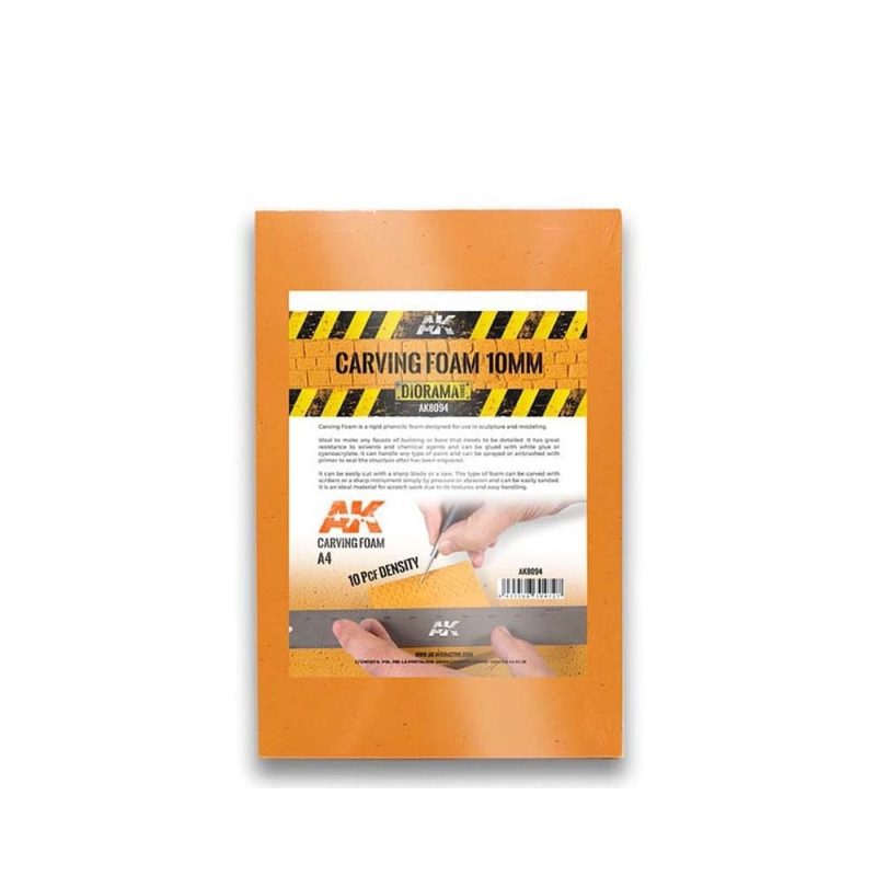 AK Interactive A4 Carving Foam (10mm) AK-8094
