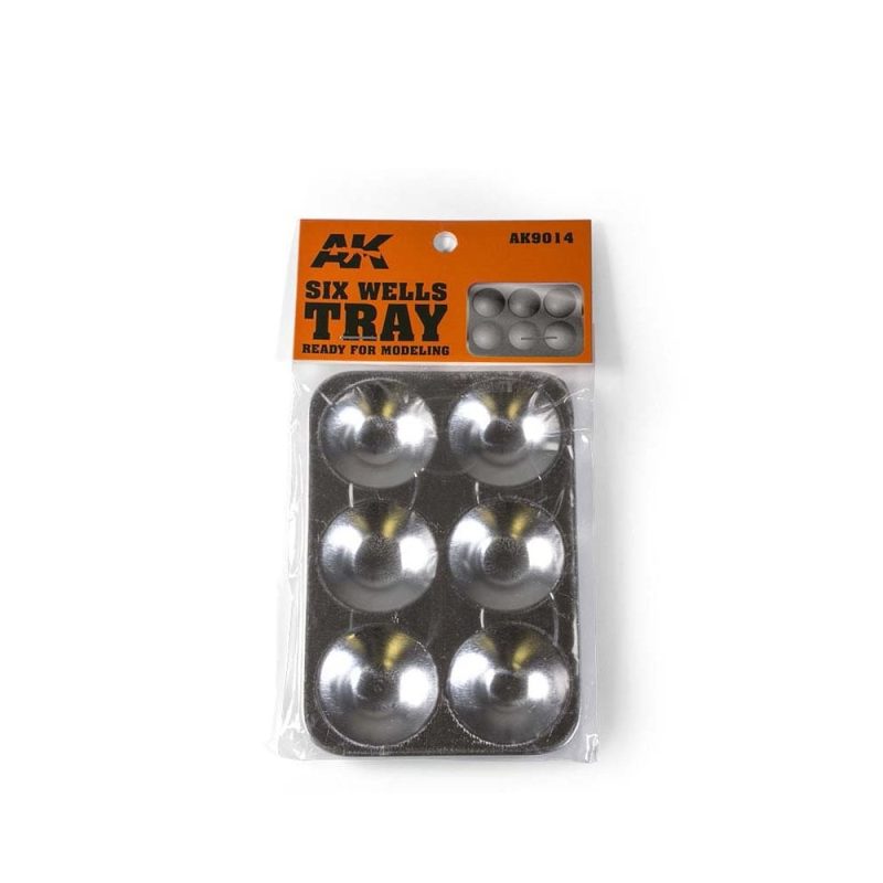 AK Interactive Six Well Palette Tray AK-9014