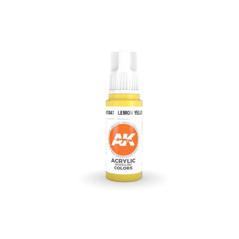 AK Interactive Lemon Yellow 3rd Gen Acrylic (17ml) AK-11047