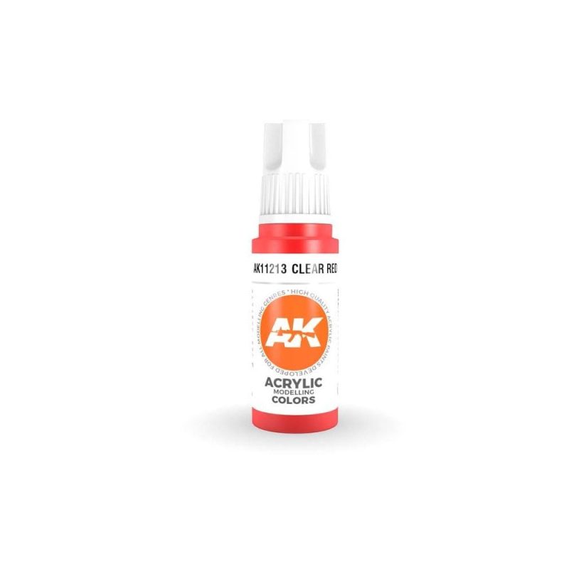 AK Interactive Clear Red 3rd Gen Acrylic (17ml) AK-11213