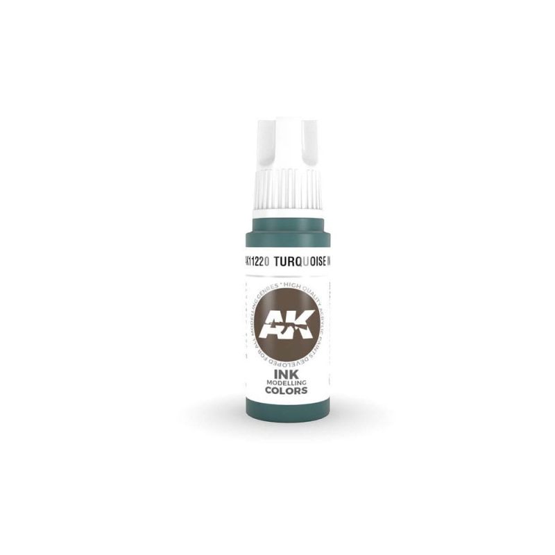 AK Interactive Turquoise Ink 3rd Gen (17ml) AK-11220