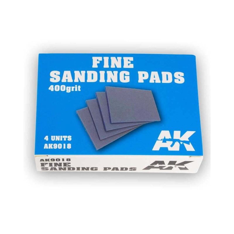 AK Interactive 400 Grit Fine Sanding Pads (4pk) AK-9018