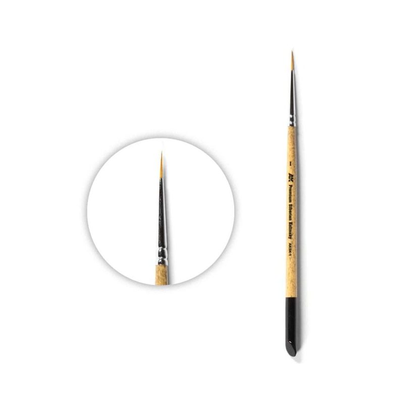 AK Interactive Premium Siberian Kolinsky Brush 1 AK-SK1