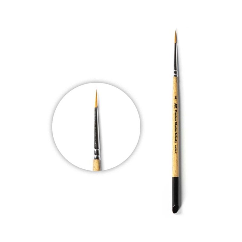 AK Interactive Premium Siberian Kolinsky Brush 2 AK-SK2
