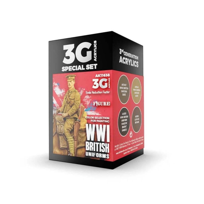 AK Interactive WWI British Uniforms Figure Set AK-11638