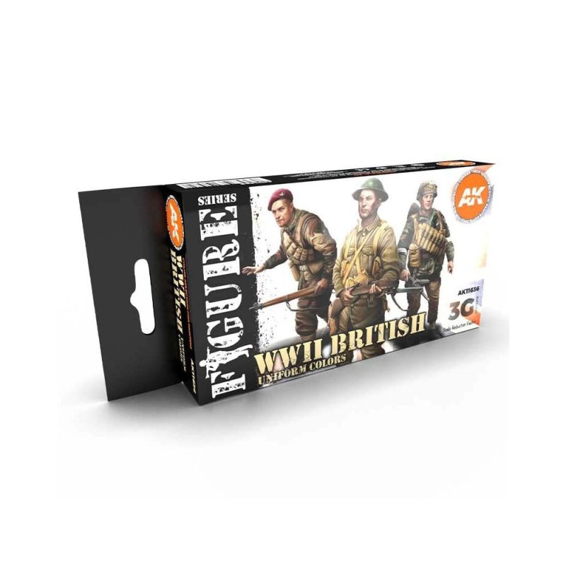 AK Interactive WWII British Uniform Colors Figure Set AK-11636