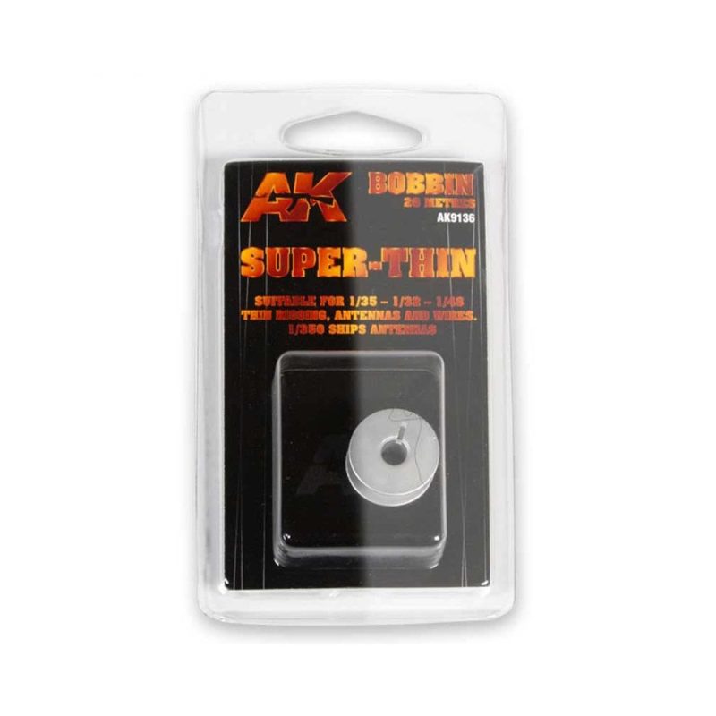 AK Interactive Elastic Rigging Bobbin Super-Thin AK-9136