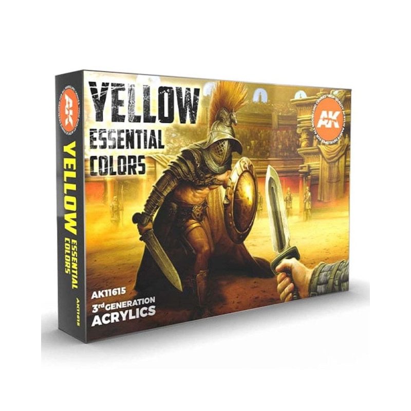 AK Interactive Yellow Essential Colors 3Gen Set AK-11615