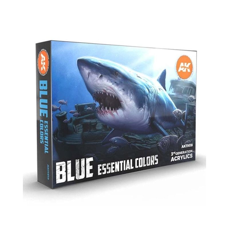 AK Interactive Blue Essential Colors 3Gen Set AK-11618