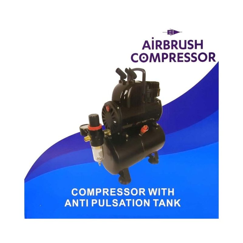 Airbrush Compressor with Anti Pulsation 3.0l Tank Badger BA1100