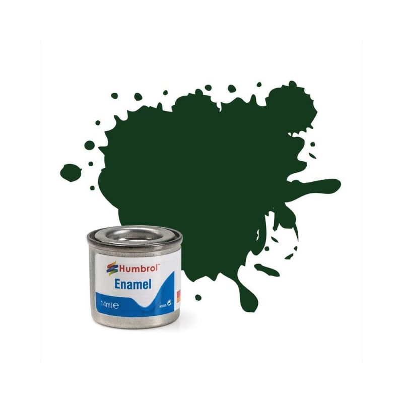 Humbrol Enamel No.3 Brunswick Green Gloss (14ml) AA0031