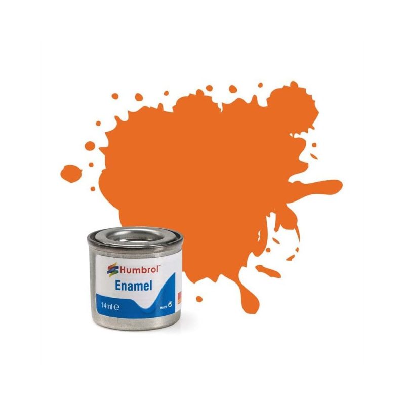 Humbrol Enamel No.46 Matt Orange Matt (14ml) AA0046