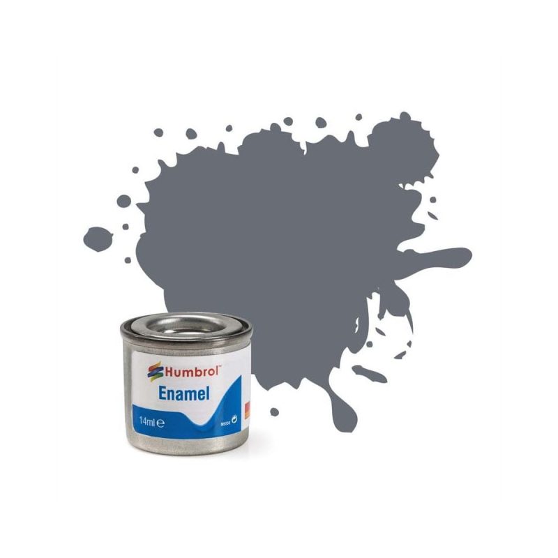 Humbrol Enamel No.5 Dark Ad Grey Gloss (14ml) AA0059