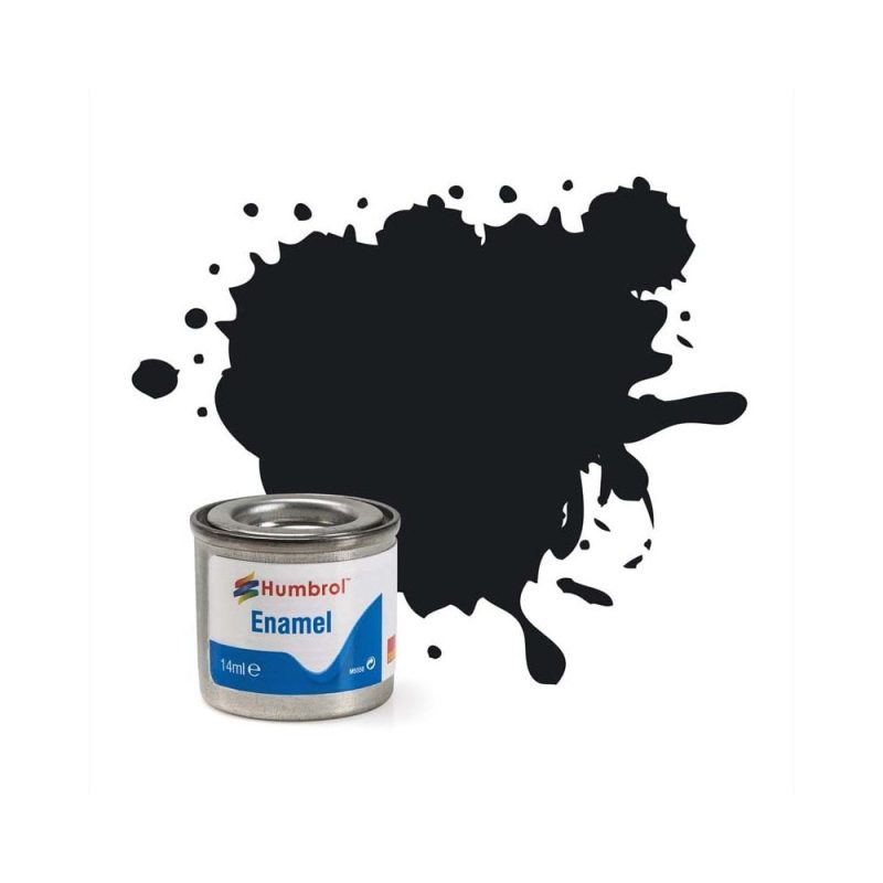 Humbrol Enamel No.21 Black Gloss (14ml) AA0237