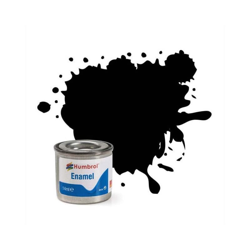 Humbrol Enamel No.33 Black Matt (14ml) AA0360