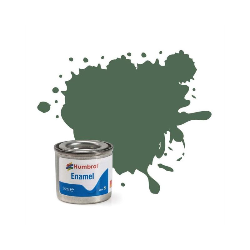 Humbrol Enamel No.76 Uniform Green Matt (14ml) AA0847