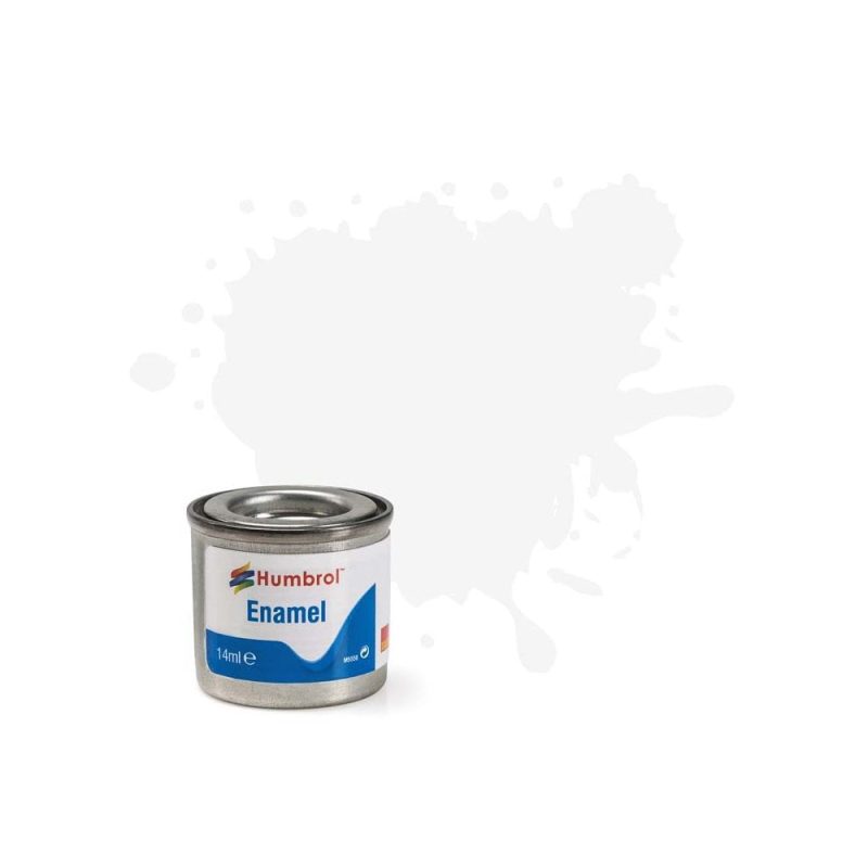 Humbrol Enamel No.130 White Satin (14ml) AA1434