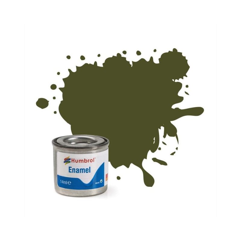 Humbrol Enamel No.155 Olive Drab Matt (14ml) AA1688