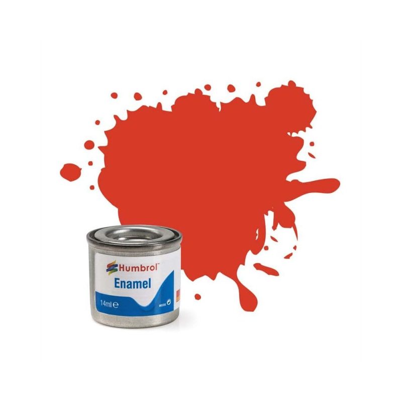 Humbrol Enamel No.174 Signal Red Satin (14ml) AA1897