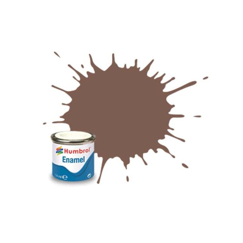 Humbrol Enamel No.186 Brown Matt (14ml) AA6224