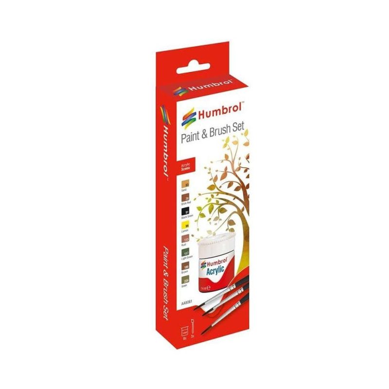 Humbrol Acrylic Landscape Paint Set AB9061
