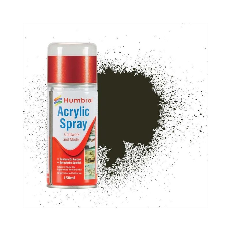 Humbrol No 53 Gun Metal Spray Can (150ml) AD6053