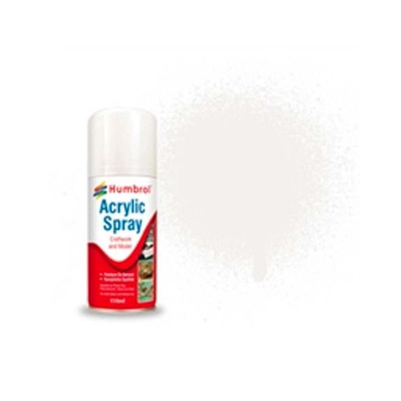 Humbrol Acrylic No 135 Satin Varnish Spray Can (150ml) AD6135