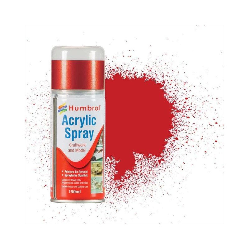 Humbrol No 220 Italian Racing Red Spray Can (150ml) AD6220