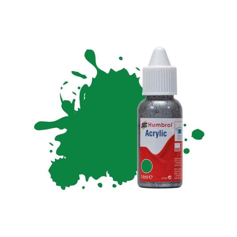 Humbrol Acrylic No 2 Emerald Green Gloss (14ml) DB0002