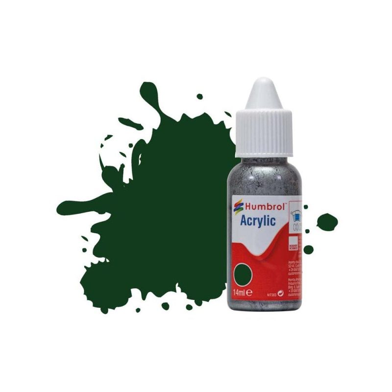 Humbrol Acrylic No 3 Brunswick Green Gloss (14ml) DB0003