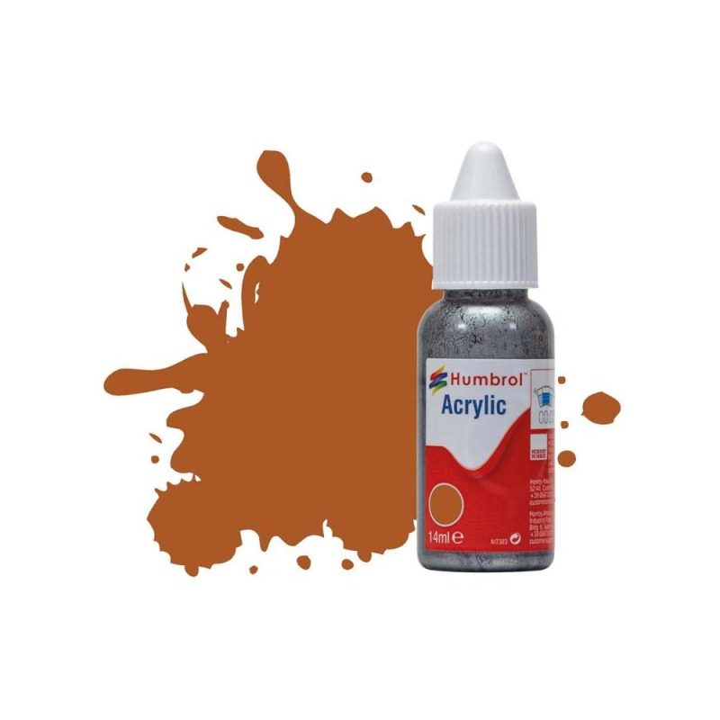 Humbrol Acrylic No 9 Tan Gloss (14ml) DB0009