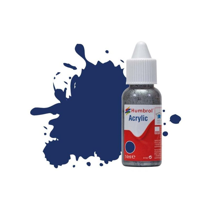 Humbrol Acrylic No 15 Midnight Blue Gloss (14ml) DB0015