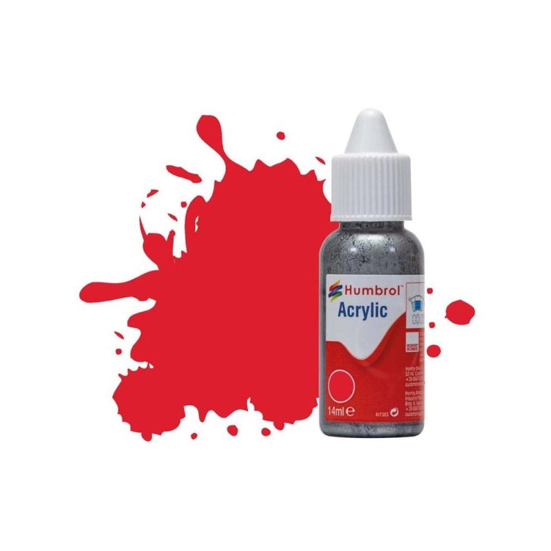 Humbrol Acrylic No 19 Red Gloss (14ml) DB0019