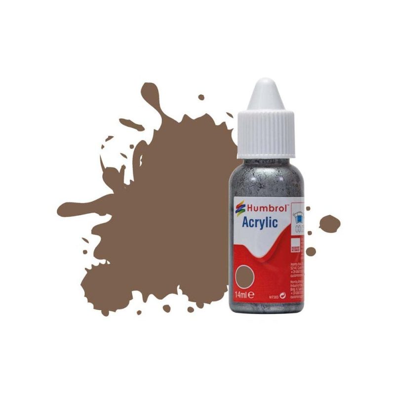 Humbrol Acrylic No 29 Dark Earth Matt (14ml) DB0029
