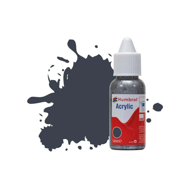 Humbrol Acrylic No 32 Dark Grey Matt (14ml) DB0032