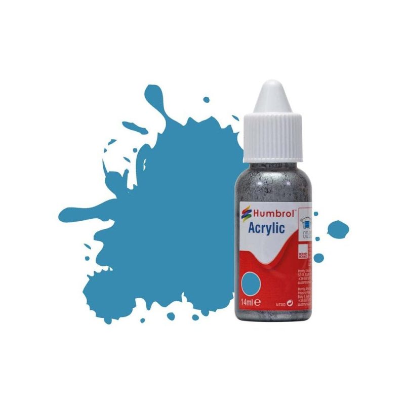 Humbrol Acrylic N0 48 Mediterranean Blue Gloss (14ml) DB0048