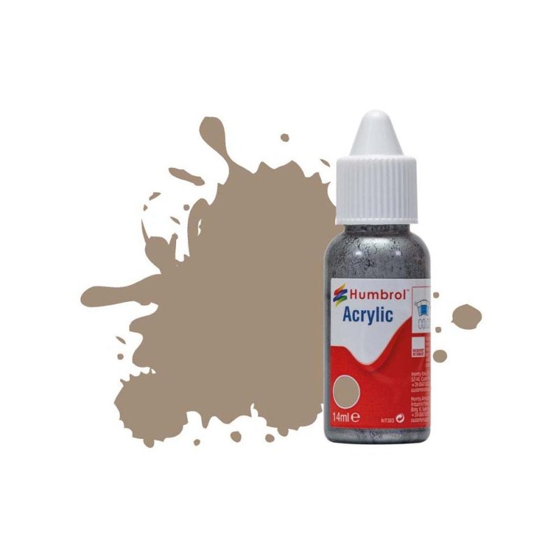 Humbrol Acrylic No 72 Khaki Drill Matt (14ml) DB0072