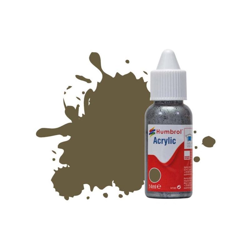 Humbrol Acrylic No 86 Olive Green Matt (14ml) DB0086