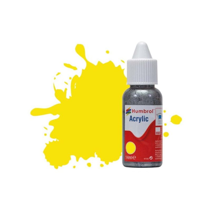 Humbrol Acrylic No 99 Lemon Matt (14ml) DB0099